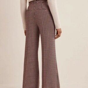 LAST ONE!! BNWT - Boden Wide Leg Flared Check Pants Women’s Sz 10R